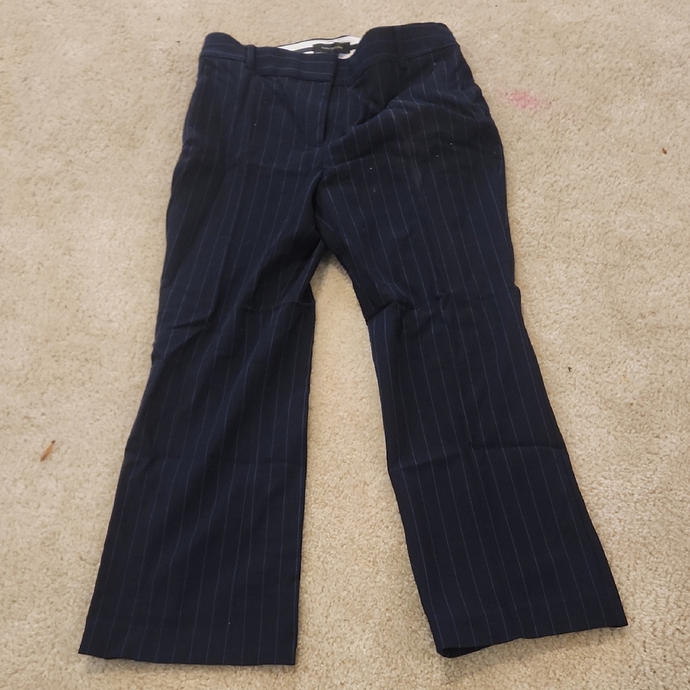 Woman's Navy Pinstripe Pants
